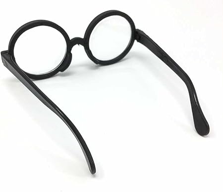 Amazon びん底 メガネ ガリ勉 パーティー グッズ コスプレ わろてんか 男女兼用 フリーサイズ ビン底 ブラック コスプレ 仮装 通販