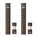 Trendiees 2 Pack - Juul Skin Wrap Vinyl Sticker Decal | JUUL Charger Skin & Prep Pad - Brown LV