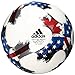 adidas Performance 2017 MLS Top Glider Soccer Ball, White/Red/Blue, Size 4