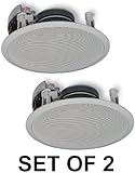 Yamaha Custom Easy-to-install In-Ceiling Flush Mount 3-Way 120 watts Natural Sound Speaker Set