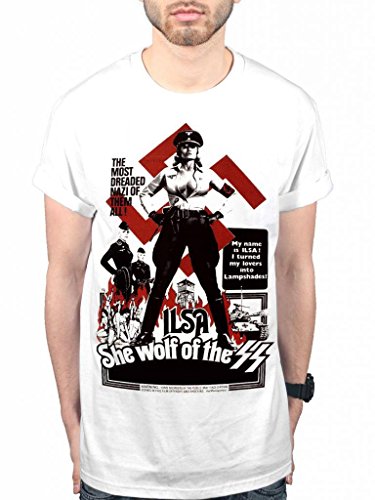 Official Ilsa She Wolf of The SS T-Shirt Poster Nazi Hitler Movie Film Grindhouse