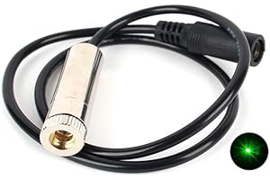 Green Laser Module Industrial Laser Module Adjustable Focus line Length 19.7″ DC Plug Diameter 12mm (point-1pack)