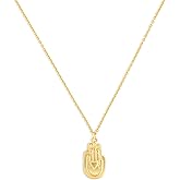 DEMDACO Women's Everyday Fashion Layered Pendant Chain Necklace 16 Inch