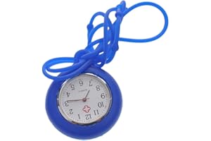 Hemobllo Nurse Fob Watch - Nurse Hanging Pocket Watch Fob Watch for Nurses Quartz Watches Nursing Watch with Silicone Case and Adjustable Lanyard (White)