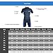 LayaTone Mens Shorty Wetsuit 3mm Neoprene Diving Suit with Back Zipper, Adults Shorty Wetsuits for Swimming Diving Snorkeling Kayaking