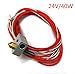 HICTOP Assembled Extruder Hot End for RepRap 3D Printer 1.75mm Filament, 0.4mm Nozzle, 12V 40W Heater, NTC Thermistor Hotend