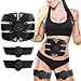 TENGWAN ABS Stimulator, Abdominal Toning Belt, Muscle Toner, Portable Muscle Trainer,Body Muscle Fitness Trainer 6 Modes & 10 Levels Simple Operation for Abdomen/Arm/Leg Training Men and Women
