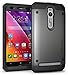 TUDIA Tough OMNIX [Heavy Duty] Hybrid Full-Body Protective Case with Front Cover and Built-in Screen Protector for ASUS ZenFone 2 ZE550ML/ZE551ML (Not Compatible with ZE500CL) (Metallic Slate)