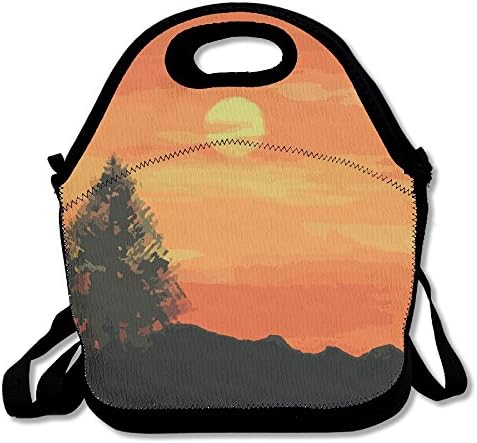 The Beauty Of The Sunset Insulated Lunch Bag - Neoprene Lunch Bag - Large Reusable Lunch Tote Bags For Women, Teens, Girls, Kids, Baby, Adults Portable Carry