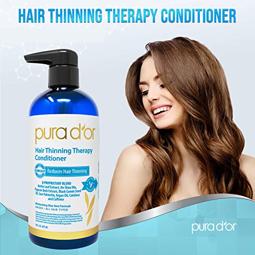 PURA D'OR Hair Thinning Therapy Biotin Conditioner, CLINICALLY TESTED