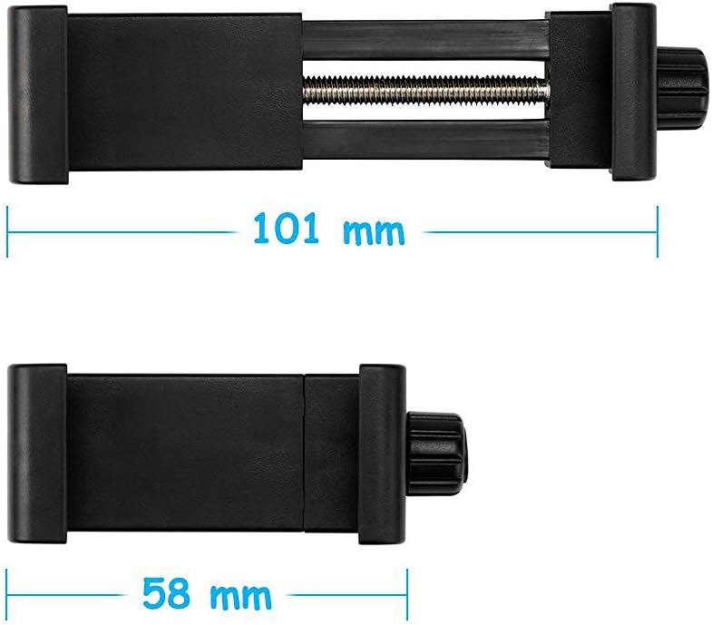 Vastar Universal Smartphone Tripod Adapter Cell Phone Holder Mount Adapter, Fits iPhone, Samsung, and all Phones, Rotates Vertical and Horizontal, Adjustable Clamp