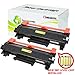 2 Pack INK4WORK (WITH CHIP) High Yield Compatible for Brother TN-760 TN730 TN760 HLL2395DW Toner Cartridge for Brother HL-L2350dw HL-L2370dw MFC-L2710dw DCP-L2550dw MFC-L2750dw HL2390DW printers