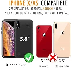 Battery Case for iPhone X Xs 10-5.8