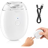 Electric Nail Clipper Automatic Nail Trimmer, Electric Automatic Nail Files with LED Lights, 3-Speed Nail Cutter with Catcher, USB-Rechargeable Electric Toenail Clippers for Seniors Adults Kids.