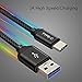TITACUTE USB Type C Cable, Short Type C Cable 1FT Durable Nylon Braided Cords Fast Charge USB 3.0 Data Sync