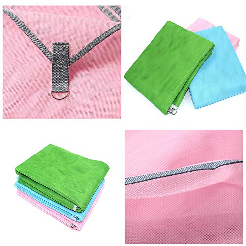 GEMGO Beach Mat Sand Free Blanket Sand Proof Magic Sandless Sand Dirt & Dust Disappear Fast Dry Easy to Clean Waterproof Rug Avoid Sand Dirt and Grass Keep Everything Clean for Beach(Pink-Big) - Thumbnail 5