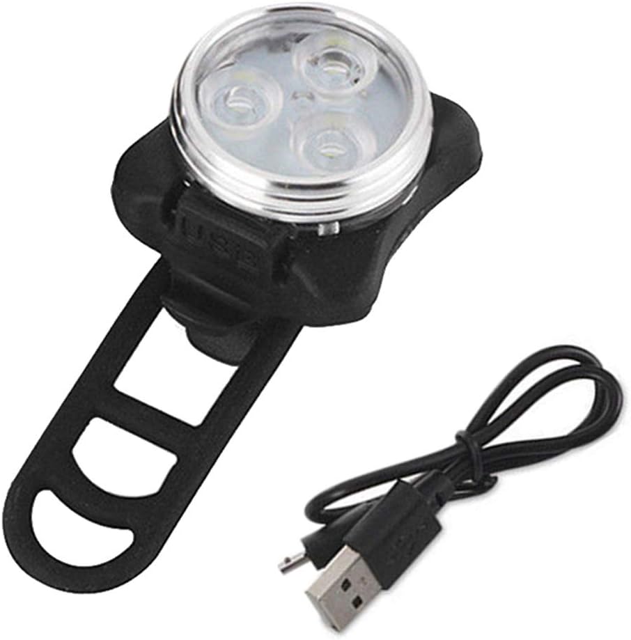Lanking LED Bike Lights, Waterproof USB Rechargeable Bicycle Front Light White Lamp