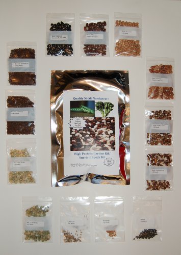 Survival Seed Kit, High Protein, 100% Heirloom/non GMO (Protein can be dangerously low in other seed kits) Survival Seed Kit, High Protein, 100% Heirloom/non GMO (Protein can be dangerously low in other seed kits)