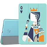 MoKo iPad Pro 9.7 Case - Slim Lightweight Smart-shell Stand Cover with Translucent Frosted Back Protector for Apple iPad Pro 9.7 Inch 2016 Release Tablet, Poker Q (with Auto Wake / Sleep)