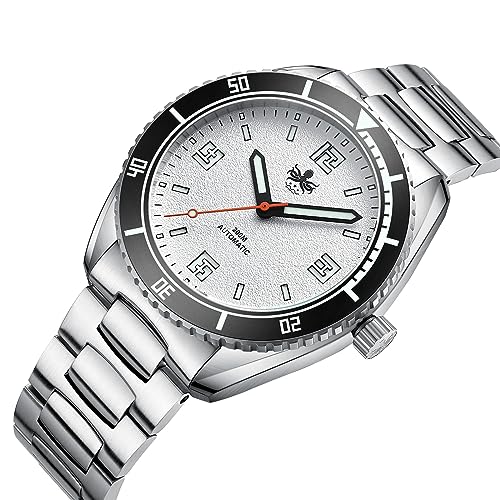 PHOIBOS Reef Master PY047 Men's Automatic Diving Watch 200M with Stainless Steel Bracelet