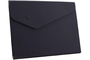 Enyuwlcm PU Leather A4 File Folder Document Holder Waterproof Portfolio Envelope Folder Case with Invisible Magnetic Closure 