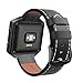 SWEES Leather Bands Compatible with Fitbit Blaze Smart Watch, Genuine Leather Replacement Band with Metal Frame Small & Large for Women Men, Champagne Gold, Rose Gold, Black, Brown, White, Grey, Beige