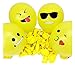 100 Emoji Balloons - 12 Inch Latex Yellow Face Emoticon