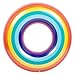 XFunino Pool Floats for Adults Pool Inflatables Large Size Swimming Ring 47'' Colorful Rainbow Thick Pool Rafts and Floats for Adults