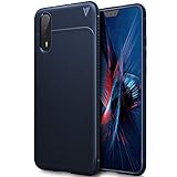 Huawei P20 Pro case, KuGi Huawei P20 Pro case, SS [Scratch Resistant] Premium Flexible Soft Anti Slip TPU Case for Huawei P20 Pro smartphone(Navy)