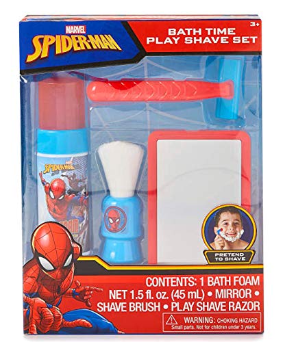 Marvel Spider-Man Boy's Bath Time Shave Set
