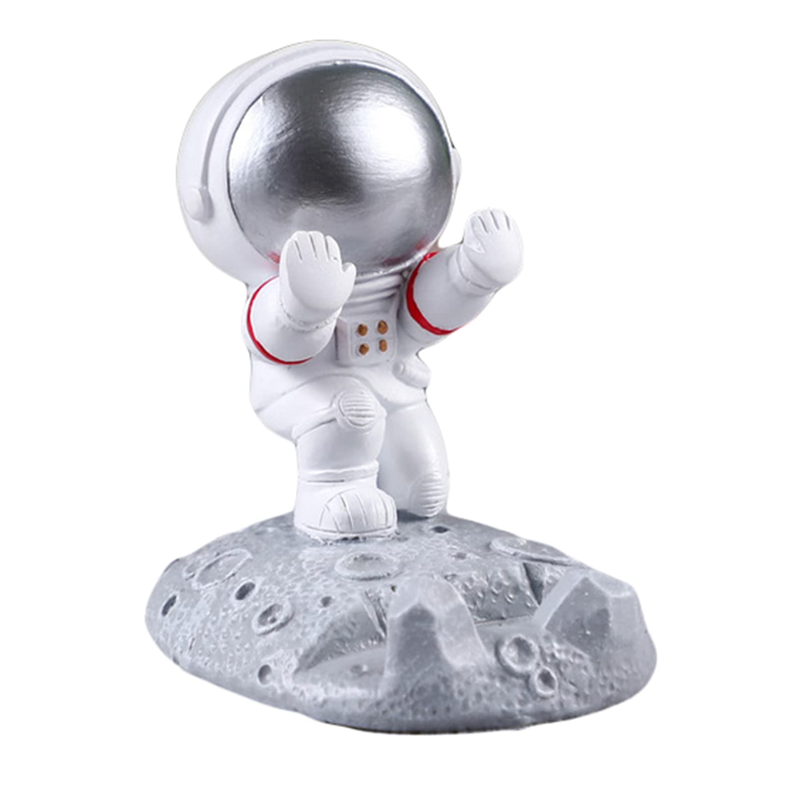SH-RuiDu Astronaut Phone Holder, Astronaut Figure Spaceman Statue Desktop Phone Bracket Creative Cell Phone Stand for Desktop Ornament