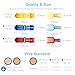 QTEATAK 120 PCS 60 Pairs T Tap Electrical Connectors, Wire Terminals Quick Wire Splice Electrical Connectors Self-Stripping and Nylon Fully Insulated Male Spade Disconnect Kit