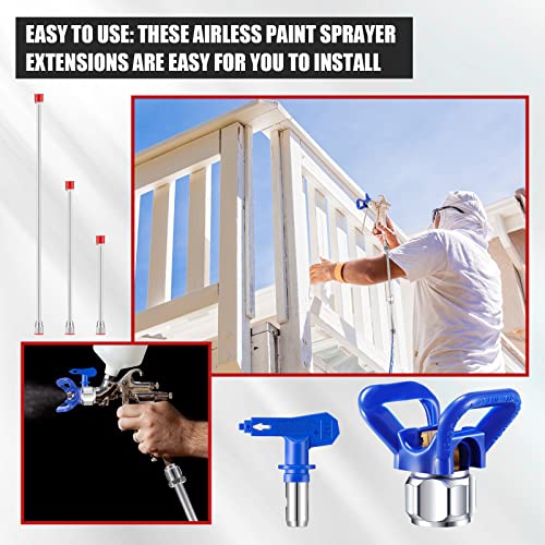 9 Pieces Paint Sprayer Airless Reversible Spray Tip Nozzles Paint Spray Tips Airless Sprayer
