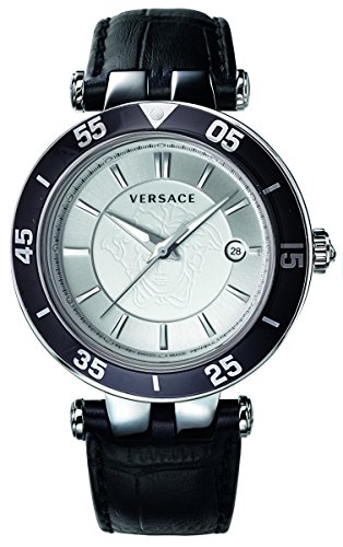 Versace Men's VQP010015 V-Race Black Stainless Steel Watch