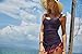 Sociala Womens Bandeau One Piece Skirtini Swimsuit Swimdress Swimwear S Red Dot