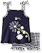 Mud Pie Baby Girls' Two Piece Bloomer Set Sleeveless, Daisy, 9-12 Months