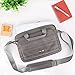 Laptop Bag Evecase 17.3 Inch Classic Padded Briefcase Messenger Case with Shoulder Strap and Handle for Laptop Notebook Chromebook Ultrabook - Gray