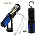 Berocia 3W USB COB LED Work Light Rechargeable with Rotating Magnetic Base Handheld Flashlight for Outdoor Camping Household Workshop Automobile Emergency with Hanging Hook
