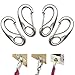 Snap Hook 4PCS Stainless Steel Clip Multifunctional Quick Link Carabiner Flag Pole Hardware to Attach with Rope primary