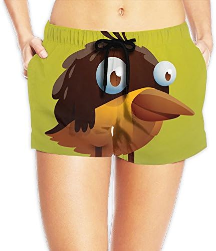 Cartoon Parrot/Girl's Slim Fit Running Shorts