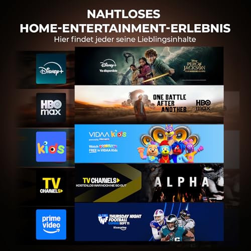 4K Smart Projector with VIDAA, Compatible with Netflix App, Dolby Audio & HDR10+, KOGATA Original AirPlay, Auto Focus, 6D Keystone, WiFi 6 & Bluetooth, Home Cinema Projector for Streaming without TV