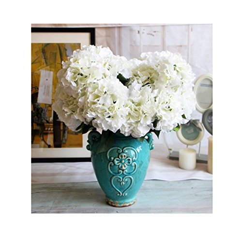 Vanki 1 PC Vintage Artificial Flower Silk Flowers Bouquet,White