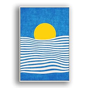 Framed Abstract for Living Room Bedroom Color Block for