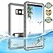 Samsung Galaxy S8 Waterproof Case, Effun IP68 Certified Waterproof Underwater Cover Dustproof Snowproof Shockproof Case with Kick Stand, PH Test Paper and Floating Strap for Samsung S8 (5.8inch) White
