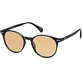 SOJOS Small Round Classic Polarized Sunglasses for Women Men Vintage Style UV400 Lens MAY SJ2113