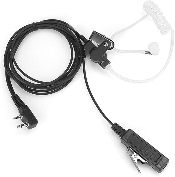 Pusokei TwoWay Radio Earpiece with PTT Button and Clear