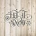 Let It Snow Winter Stencil - Christmas Stencil for Signs