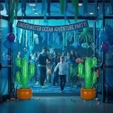 SHATCHI Inflatable Cactus 86 cm Large Party Decoration Beach Fiesta Props view 10