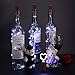 Adecorty SL-WBLWC12-CW Wine Bottle Lights with Cork Battery Powered Fairy Lights 12 Pack 20 LED Cool White