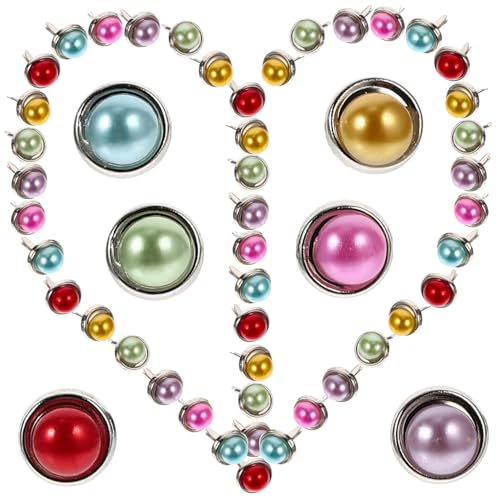 Gadpiparty 100Pcs Pins Craft DIY Brads Decorative Fasteners for Scrapbooking Paper Crafts and Handmade Projects Adornments